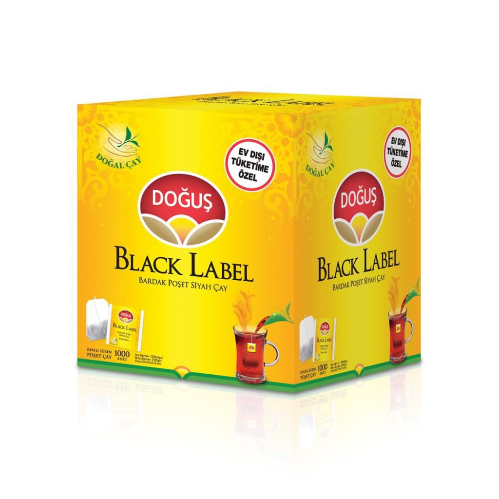Doğuş Black Label Bardak Poşet Çay 1000 Adet*2gr